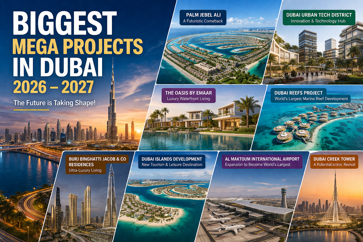 Biggest Mega Projects in Dubai 2026–2027: Developments