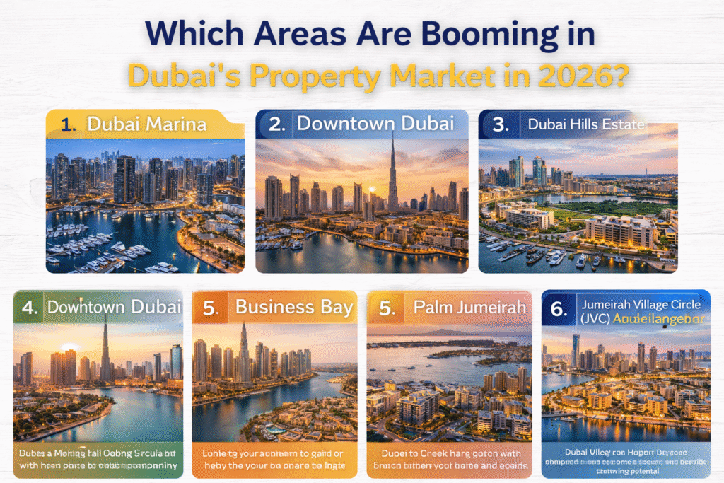 Which Areas Are Booming in Dubai’s Property Market in 2026