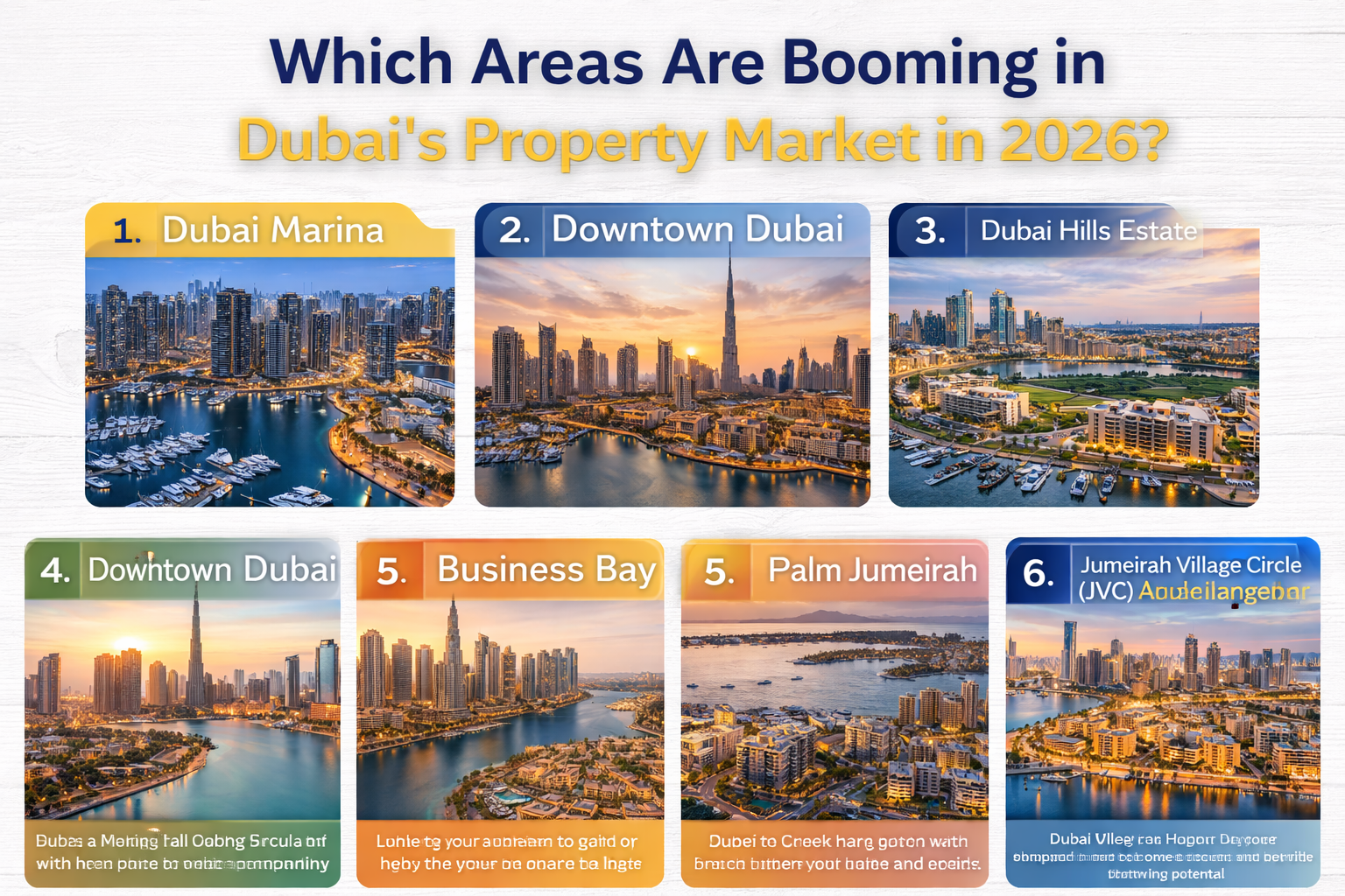 Which Areas Are Booming in Dubai’s Property Market in 2026?